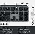 thumbnail image 2 of Logitech MX Keys Advanced Wireless Illuminated Keyboard for MAC - Space Gray, 2 of 5