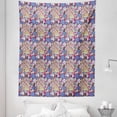 thumbnail image 1 of Boho Tapestry, Colorful Curved Tangled Oriental Motifs in Doodle Style Indonesian Folkloric Art, Fabric Wall Hanging Decor for Bedroom Living Room Dorm, 5 Sizes, Multicolor, by Ambesonne, 1 of 1