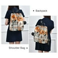 thumbnail image 4 of FORMRS Women's Travel Backpack Purse Anti-Theft Hidden Pockets Casual Shoulder Bag, Plaid Floral, 4 of 7