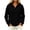 Black, variant on Women Loose Fit Half Zip Red Hooded Sweatshirt Sevevn Waffle Knit Drawstring Pullover For Spring Fall Daily Wear