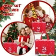 thumbnail image 6 of Aufmer 2 Pcs Festive Christmas Gift Bag, Reusable Non-Woven Present Carrier, Portable Holiday Shopping Tote, Eco Friendly Gift Wrap(Red), 6 of 6