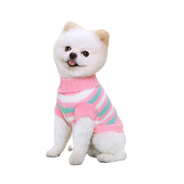Suéter de gato Tejido de punto Suéter de gato a rayas, ropa de cachorro gatito para hombres y mujeres, muy elástico, suave, cálido