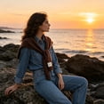 thumbnail image 4 of Women's Knitted Sweater Shawl Wraps, Casual Lightweight Shawl for Office Air-Conditioned Rooms Daily Wear, 4 of 8