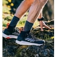 thumbnail image 3 of FITS Medium Hiker Crew Socks Black Unisex F1001-000 Merino Wool 70% Cushioning, 3 of 3