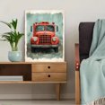 thumbnail image 5 of Qisvanset 12x16 Inch Framed Canvas Wall Art Sage Green Fire Truck Vehicle Boys Kids Nursery Wall Print Set, 5 of 8