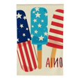 thumbnail image 2 of PHYHOO  American Stars and Stripes Popsicle Garden Flag Double Sided Outside, USA Patriotic Independence Memorial Day Yard Outdoor Decoration White, 2 of 6