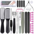 thumbnail image 1 of Kit de pedicura 20 en 1, juego de herramientas de pedicura profesional, limas de pie de acero inoxidable, removedor de callos, raspador de pies, removedor de piel muerta, pedicura, kits de spa para m Namotu CZMR-SY44-1, 1 of 6
