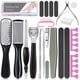 thumbnail image 1 of Kit de pedicura 20 en 1, juego de herramientas de pedicura profesional, limas de pie de acero inoxidable, removedor de callos, raspador de pies, removedor de piel muerta, pedicura, kits de spa para m Namotu CZMR-SY44-1, 1 of 6