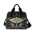 thumbnail image 2 of Insulated Crossbody Lunch Bag 10L Lunch Tote with Adjustable Shoulder Strap for Work Office Picnic Beautiful Moth, 2 of 6