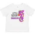 thumbnail image 3 of Inktastic Little Sister Cute Purple Dragon Girls Baby T-Shirt, 3 of 5