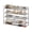 Grey, variant on SUOERNUO 2 Tier Metal Shoe Rack Long Shoes Storage Organizer for Closet Entryway Black Grey Paint Adjustable Room Organizing Large Capacity Multipurpose Shoe Rack Easy to Assemble