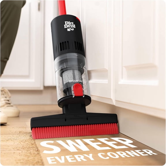 Broom Vac Cordless Hard Floor Cleaner, Lightweight, Bagless, Rechargeable, Clean Every Corner, Nook, Cranny and Edge, Cordless Vacuum Cleaners for Home Use
