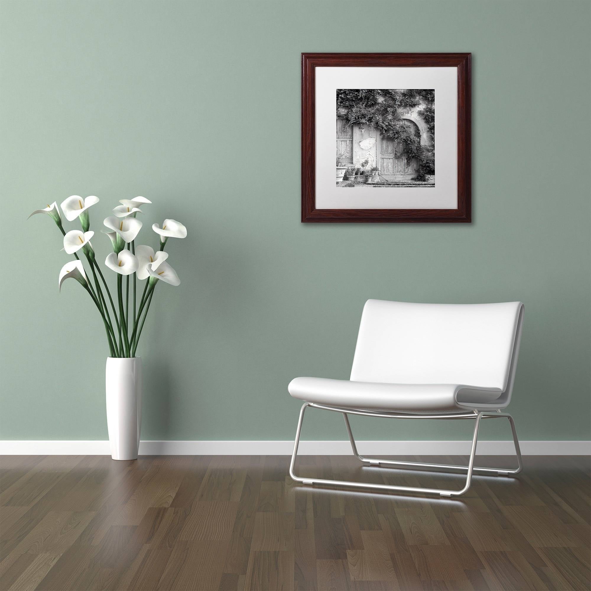 Trademark Fine Art "Tuscany VI" Canvas Art by Alan Blaustein, White Matte, Wood Frame