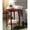 Red, variant on Red Finish Round Leg Table | Bottom Shelf for Open Storage | Wood Material with MDF | Addresses Insufficient Storage