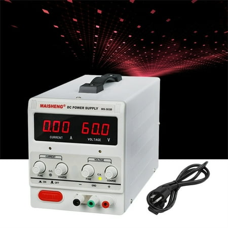 Dual Digit al Variable Precision Lab Grade DC Power Supply Adjustable 5A30V