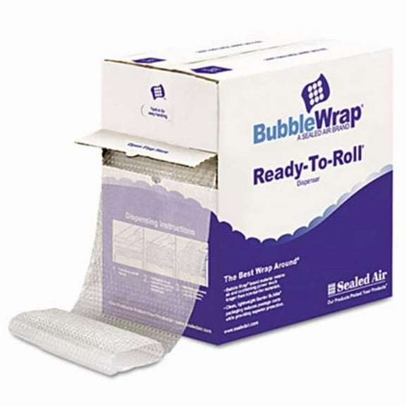 Sealed Air Bubble Wrap. Cushion Bubble Roll, .5 in. Thick, 12 in. x 65ft