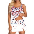 thumbnail image 2 of DailyTrove Women's Summer 3-Piece Swimwear with Padded Tankini Top, Briefs and Cover-Up Skirt, 2 of 5