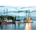 thumbnail image 2 of Head, Danny 18x13 White Modern Wood Framed Museum Art Print Titled - The Shrimping Fleet, 2 of 4