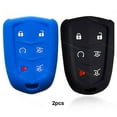 thumbnail image 2 of Dobrev 6 Button Silicone Cover Smart Case Fob Entry Skin Protector for Cadillac Escalade 2015 2016 2017 2018 2019 2020 Cadillac Escalade Key, 2 of 4