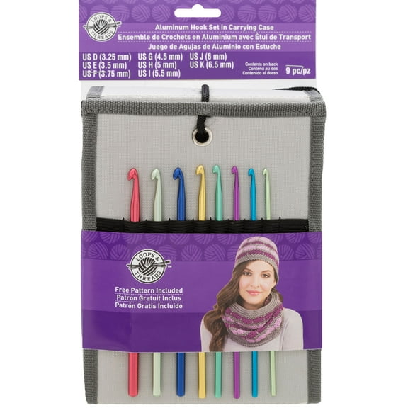 Aluminum Crochet Hook Set in Carry Case by Loops & Threads