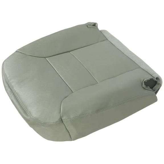 Kojem Driver Side Seat Cover for 1995-1999 Chevy Chevrolet Tahoe Suburban Pewter Gray Synthetic Leather Left Seat Bottom Cover