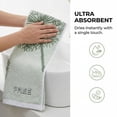 thumbnail image 4 of REGALWOVEN Pure Cotton Decorative Hand Towels with Dandelion Pattern, Ultra Soft Absorbent Quick Dry Bathroom Towels for Home, Spa, 29" x 13" Green 2pk, 4 of 7