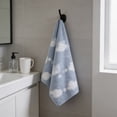 thumbnail image 3 of Huzdenx Star‑Pattern Coral Fleece Hand Towel, High Absorbent Quick‑Dry Multi‑Purpose Towel, Reusable Cleansing Towel for Bathroom Kitchen, Multiple Colors Available, 3 of 4