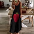 thumbnail image 4 of Robe Rouge Sans Manches Robe de Bal Robe d'Été Robe de Soirée pour Femmes 2024, 4 of 5