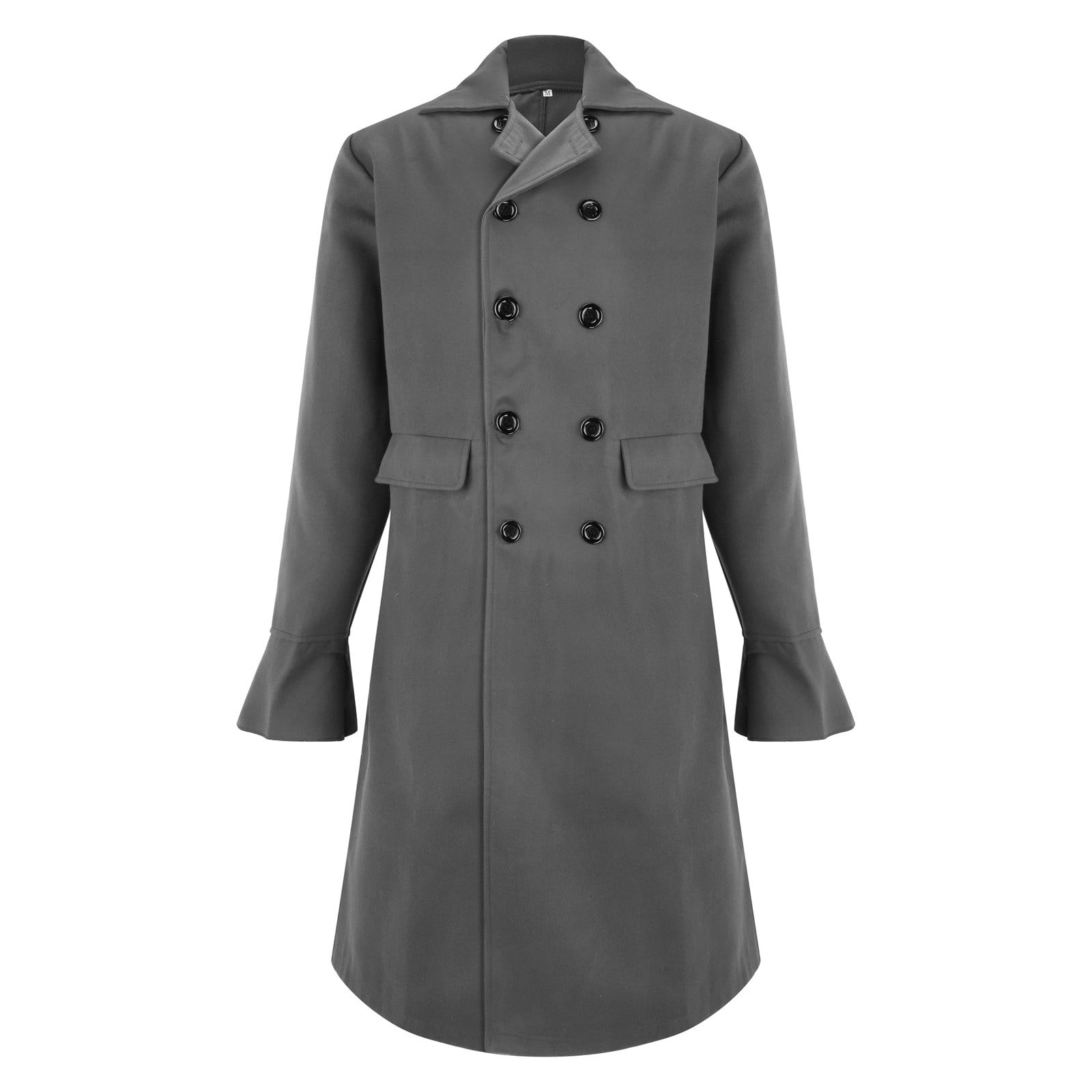 Manxivoo Mens Trench Coat Fashion Woolen Coat Autumn British