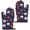 Basketball and Star, variant on Basketball and Lightning White Pattern Cute Oven Mitts 2-Pack Set, Heat Resistant Kitchen Gloves for Oven, 7.7"x12"