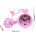 thumbnail image 3 of Cute Alarm Clock, InsCrazy Bicycle Alarm Clock Silent Desk Clock Battery Operated Plastic Table Clock for Your Bedroom and Study Room Decoration Birthday Gifts, 3 of 6
