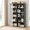 black, variant on 6-Tier Multi-Purpose Storage Rack, Freestanding Shelf Organizer for Home Office Classroom Living Room Bedroom Dorm, Easy to Install