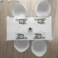 thumbnail image 3 of Ambesonne Tattoo Place Mats Set of 4, Sketch Style Hourglass, Standard Size, Black and White, 3 of 4
