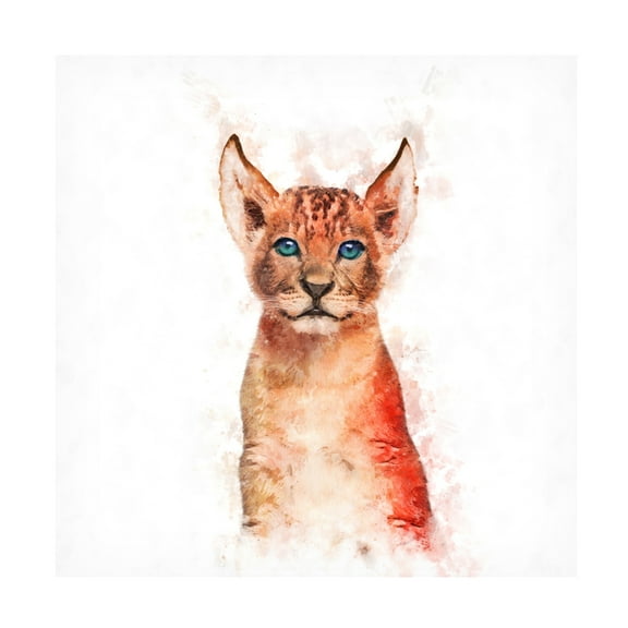 Trademark Fine Art Emel Tunaboylu Baby Lion Canvas Wall Art