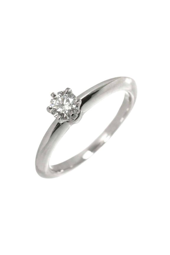 Pre-Owned Tiffany & Co. Solitaire Ring with 0.26ct Diamond, Platinum (Pt)
