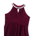 thumbnail image 4 of iEFiEL Girls Chiffon Sequined Flower Girl Dress Halter Princess Pageant Wedding Bridesmaid Dress Burgundy 12, 4 of 7