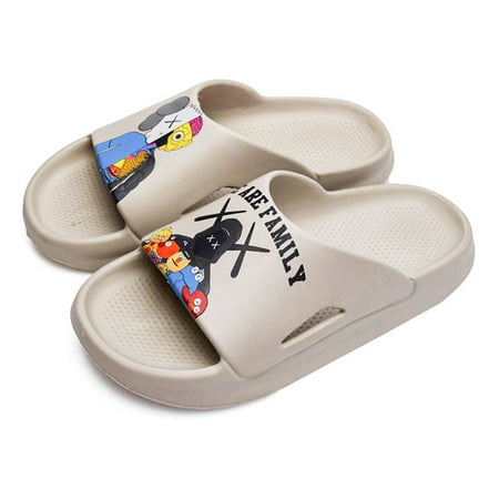 

Lopsie Pillow Slippers for Men Non Slip Quick Drying Shower Slides Bathroom Sandals|Ultra Cushion|Thick Sole