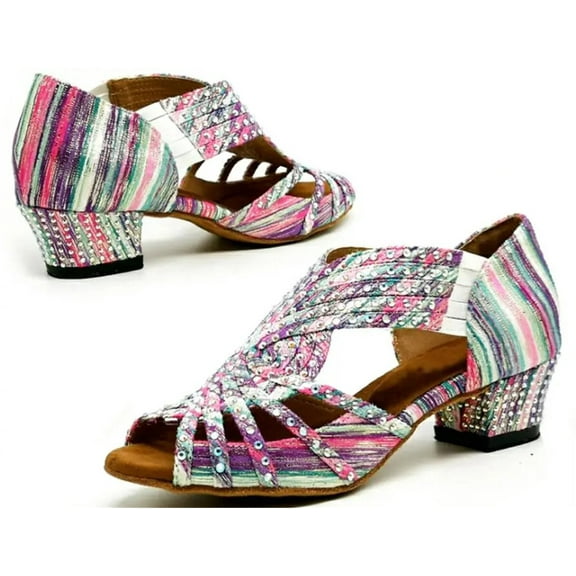 Salsa Dance Shoes Girl Ballroom Shoes For Women Latin Dance Shoes Square Dance Shoes Latin Shoes Rhinestone