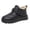 Black, variant on Women's Ankle Snow Boots Waterproof Slip On Lug Sole Cold Weather Winter Booties, Fleece Lined Velcro Platform Insulated Warm Casual Walking Short Boots for Daily Outdoor Wear Black 40