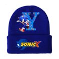 thumbnail image 3 of Gorros de punto Sonics para niños y niñas, gorros de algodón para invierno, para exteriores, bonitos gorros de lana, dibujos animados de anime para estudiantes, regalo de cumpleaños para niños, 3 of 5