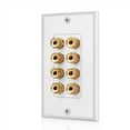 thumbnail image 4 of 6X 8 Postes Placa de Pared del Altavoz Placa de Pared del Cine En Casa Panel de Audio para 4 Altavoces, 4 of 5