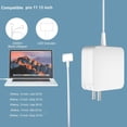 thumbnail image 4 of Charger 60W T-Tip Charger,Mag 2 Power Adapter,Safe Fast Charging,Compatible with Pro 11 inch and 13 inch After Mid 2012(Applicable to 2012-2018), 4 of 9