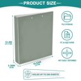 thumbnail image 4 of Haosy 2 Pack Hardcover 3 Ring Binder 1.5 Inch Ring Decorative Binder Organizer for Home School Office, Spearmint, 4 of 10
