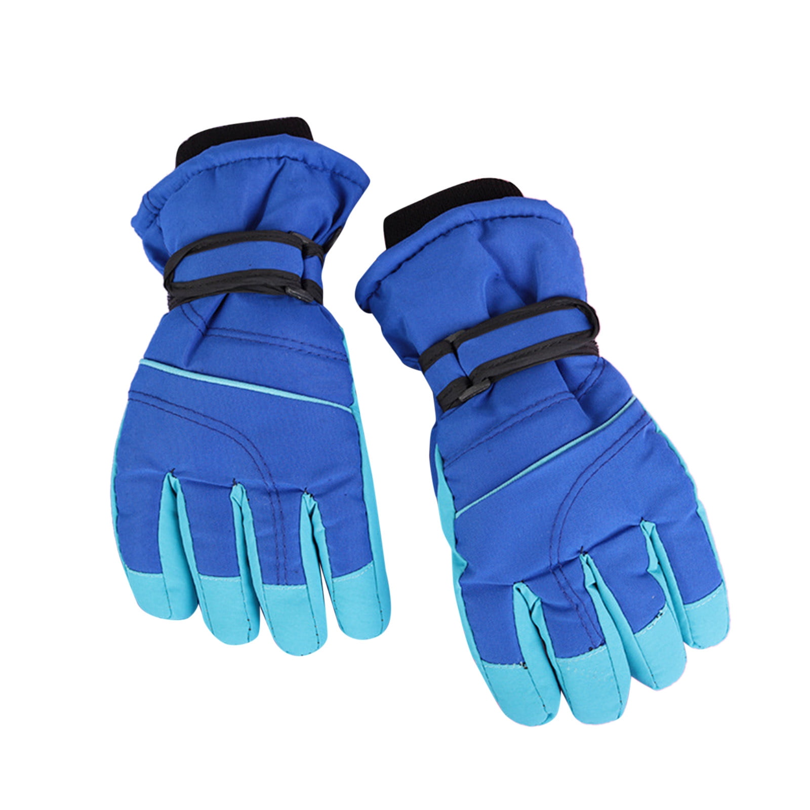 XXWXYD Youth Ski Gloves Polyester Fleec𝖾 Lining Thermal Warm Winter Sports Snow Activities Outdoor Mountain Skiing Snowboarding Climbing Snow Gloves
