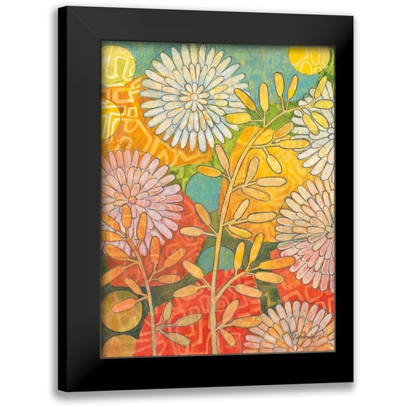 Lovell, Kathrine 12x14 Black Modern Framed Museum Art Print Titled - Summer Profusion II