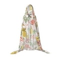 thumbnail image 7 of Honeii Tropical Flamingo Pineapple Print Poncho Cape, Cloak Coat, Snuggly Hooded Wearable Blanket, Hooded Cape For Teenagers,Halloween Costumes-Large, 7 of 7