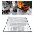thumbnail image 3 of Fireproof Mat Fire Blanket Temperature Resistant Grill Mat Lawn Flame Retardant Insulation Yard S 60x60cm, 3 of 10