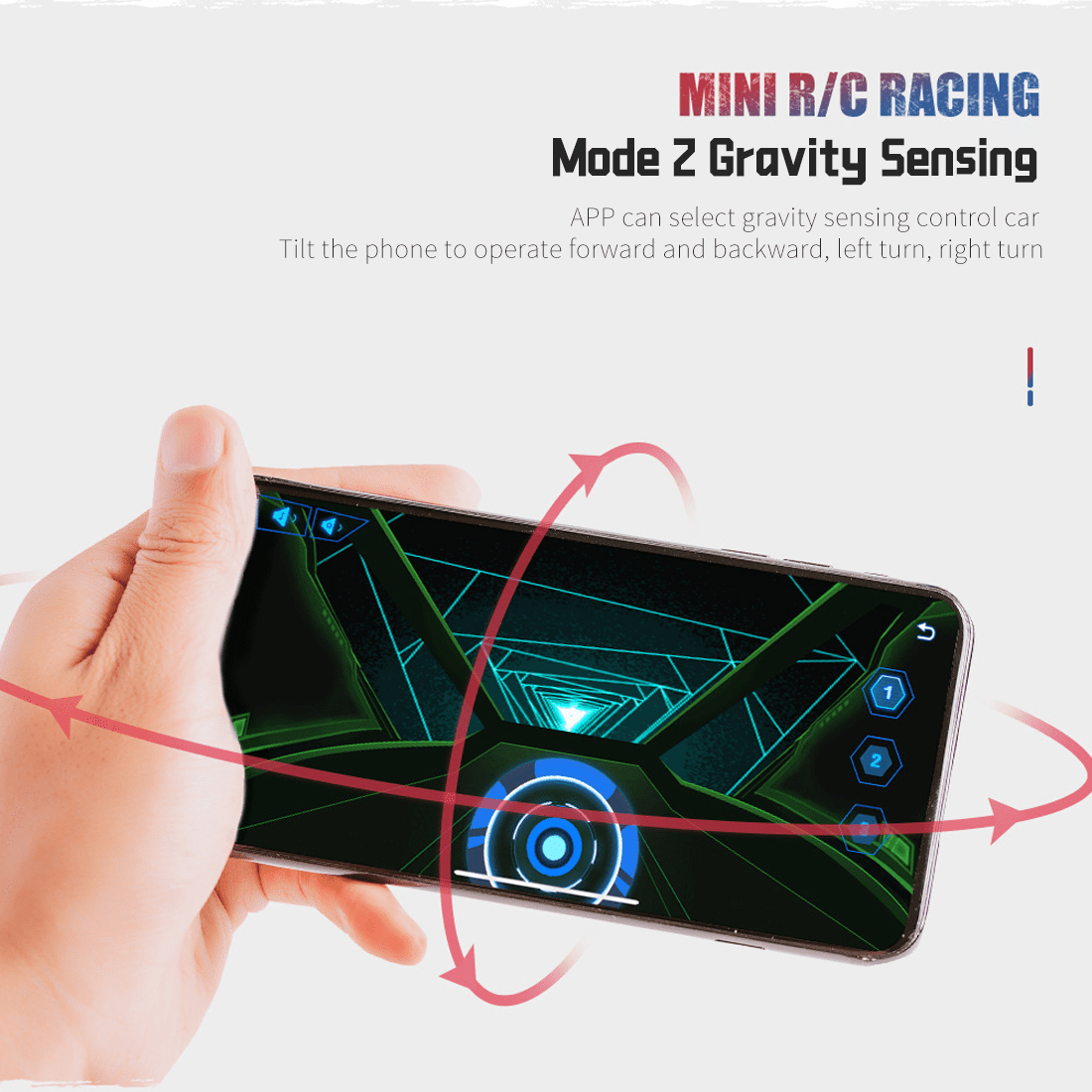 Ultra Small Mini RC Car, 1:58 Scale 2.4G Wireless Remote Control Car, Bluetooth APP Controlled, Portable Can Design for Drifting and Indoor Racing, for Adults and Collectors Blue
