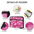 thumbnail image 3 of Accordion File Organizer with Zip Closure 13 Pockets Expanding File Folder Letter A4 Paper Document Organizer for Home Office Pink Tie-dye with Butterflies, 3 of 7