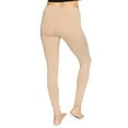 thumbnail image 3 of Stretch Is Comfort Women's Oh so Soft PS Leggings Beige X-Large, 3 of 6